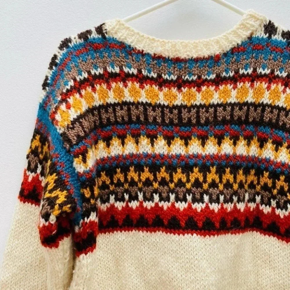 Vintage - Fair Isle Wool Blend Sweater - Picture 5 of 7